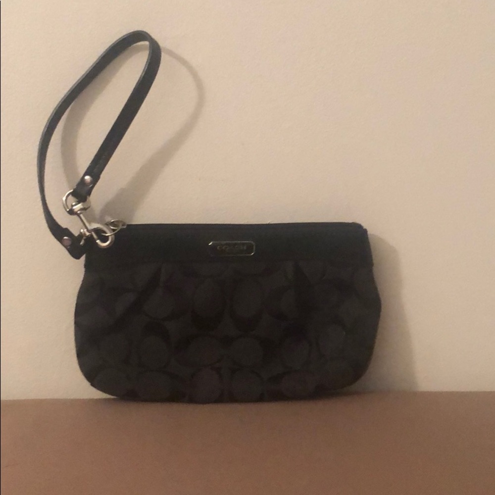 Black Coach wristlet